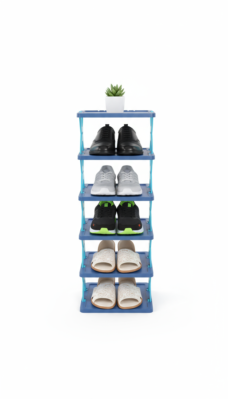 Smart Foldable Shoes Tier Shoe Rack 4 Layer