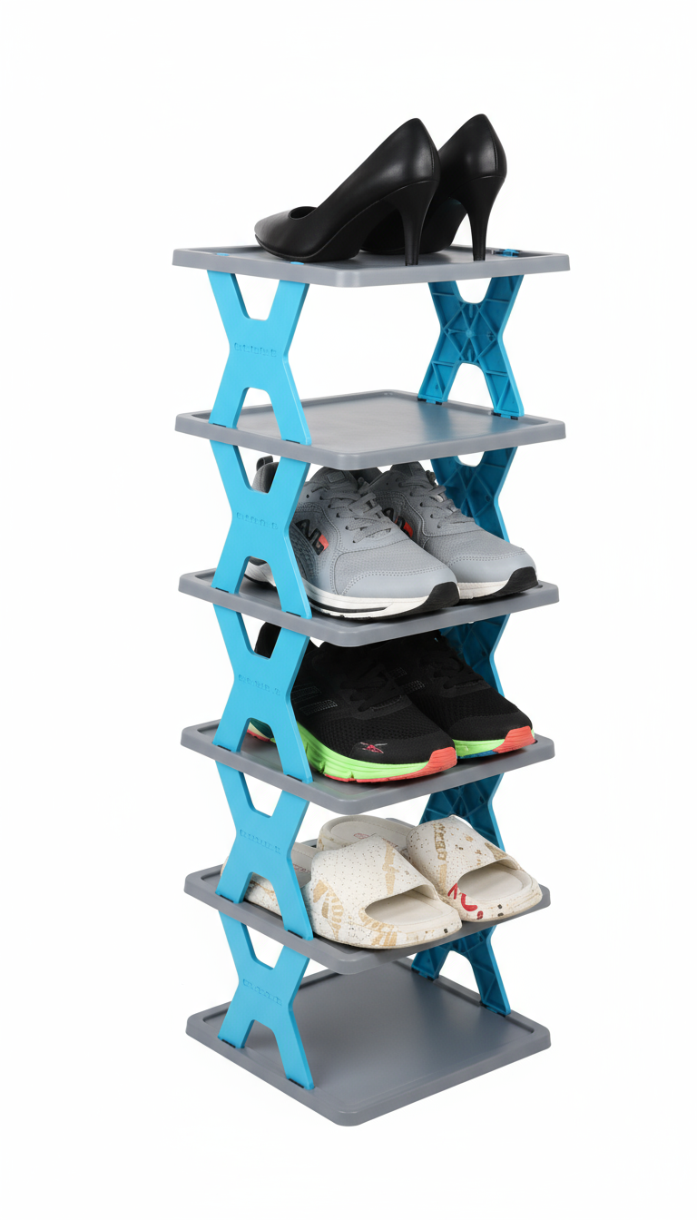 Smart Foldable Shoes Tier Shoe Rack 4 Layer